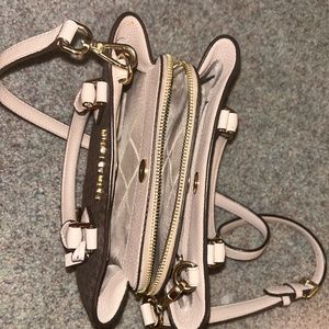 Camille Small Logo and Leather Satchel